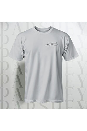 Mustafa Kemal Atatürk İmzalı Oversize Siyah Yarım Kollu %100 Pamuk T-shirt