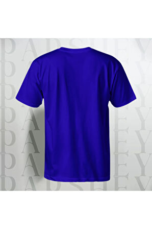 Erkek - Kadın %100 Pamuk Never Look Back Baskılı Yarım Kollu Bisiklet Yaka T-Shirt