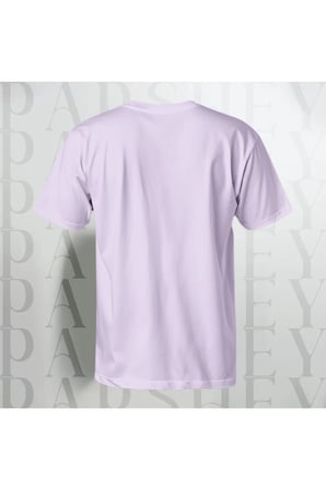Erkek - Kadın Oversize Parshey Baskılı T-Shirt Yarım Kollu Bisiklet Yaka %100 Pamuk