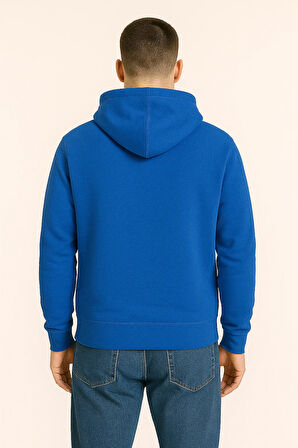 Erkek - Kadın Basic Kapüşonlu Sweatshirt - Oversize Rahat Kalıp Hoodie