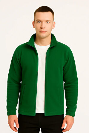 Erkek - Kadın Kalın Kışlık Tam Fermuarlı Regular Fit Polar Ceket