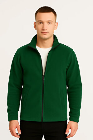 Erkek - Kadın Kalın Kışlık Tam Fermuarlı Regular Fit Polar Ceket