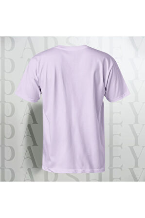 Erkek - Kadın Oversize Parshey Baskılı T-Shirt Yarım Kollu Bisiklet Yaka %100 Pamuk