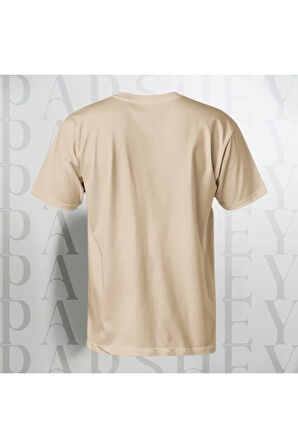 Erkek - Kadın Unisex Parshey Baskılı Yarım Kollu Bisiklet Yaka %100 Pamuk Oversize T-shirt