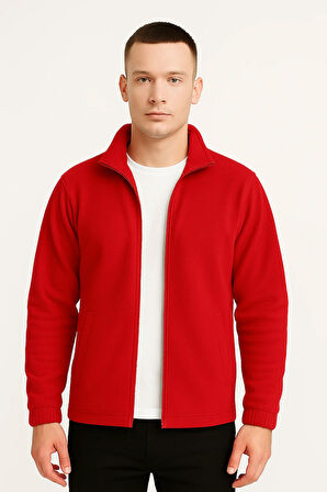 Erkek - Kadın Kalın Kışlık Tam Fermuarlı Regular Fit Polar Ceket