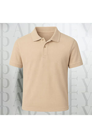 Regular Fit %100 Pamuk Polo Yaka Yarım Kollu Basic T-Shirt