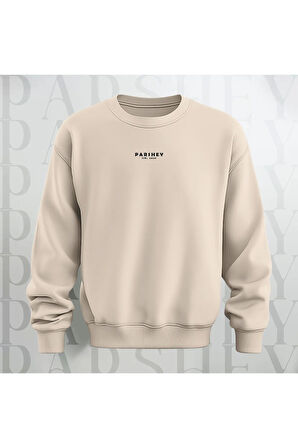 Life is Just a Series of Tricks Baskılı 3 İplik Şardonlu Oversize Bisiklet Yaka Sweatshirt