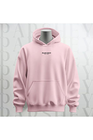 Take it Easy Yazı Sırt Baskılı Kapüşonlu Unisex Sweatshirt Hoodie Kalın Kumaş 3 İplik Şardonlu