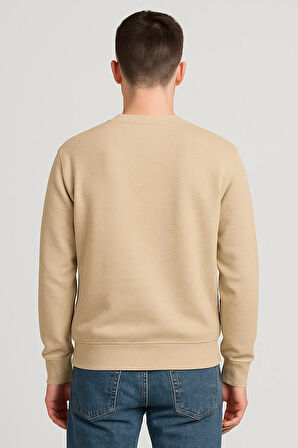 Kadın - Erkek Sweatshirt – Bisiklet Yaka Basic Uzun Kollu Rahat Fit