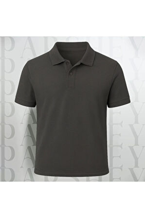 Regular Fit %100 Pamuk Polo Yaka Yarım Kollu Basic T-Shirt