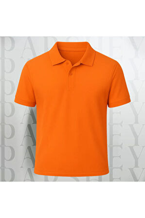 Regular Fit %100 Pamuk Polo Yaka Yarım Kollu Basic T-Shirt