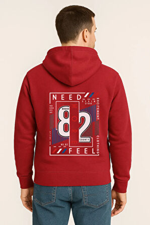 Need More Feel 82 Bronx Baskılı Oversize Hoodie – Unisex Kapüşonlu Sweatshirt