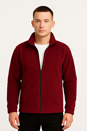 Erkek - Kadın Kalın Kışlık Tam Fermuarlı Regular Fit Polar Ceket