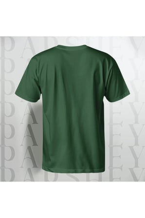 Erkek - Kadın Unisex Yarım Kollu Parshey Kurt Baskılı Bisiklet Yaka %100 Pamuk Oversize T-shirt