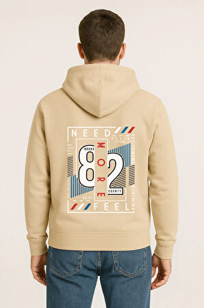 Need More Feel 82 Bronx Baskılı Oversize Hoodie – Unisex Kapüşonlu Sweatshirt