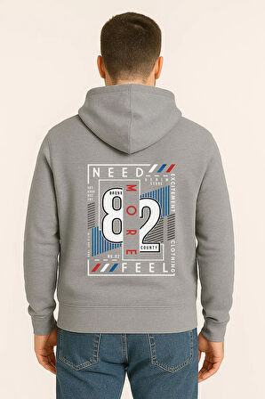 Need More Feel 82 Bronx Baskılı Oversize Hoodie – Unisex Kapüşonlu Sweatshirt