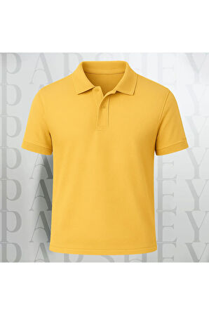 Regular Fit %100 Pamuk Polo Yaka Yarım Kollu Basic T-Shirt