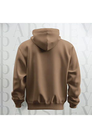 Rich Bitch Energy Yazı Göğüs Baskılı Kapüşonlu Unisex Sweatshirt Hoodie Kalın Kumaş 3 İplik Şardonlu