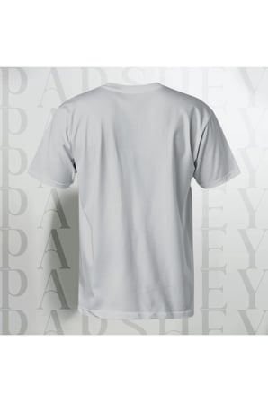 Erkek - Kadın Unisex Yarım Kollu Parshey Kurt Baskılı Bisiklet Yaka %100 Pamuk Oversize T-shirt