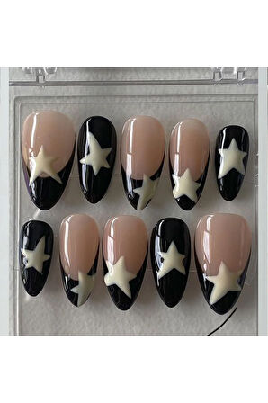 12'li Hazır Takma Tırnak Yanında Bant Yapıştırıcı ile Birlikte