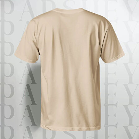 Erkek - Kadın %100 Pamuk Good Vibes Palmiye Desenli Baskılı Yarım Kollu Bisiklet Yaka T-Shirt