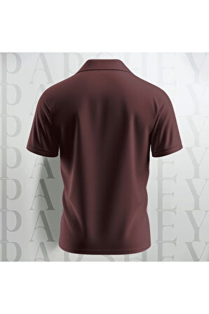 Regular Fit %100 Pamuk Polo Yaka Yarım Kollu Basic T-Shirt