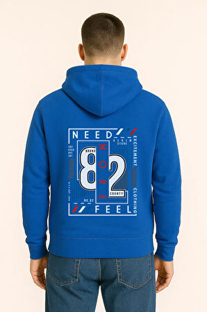 Need More Feel 82 Bronx Baskılı Oversize Hoodie – Unisex Kapüşonlu Sweatshirt