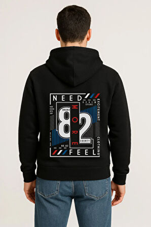 Need More Feel 82 Bronx Baskılı Oversize Hoodie – Unisex Kapüşonlu Sweatshirt