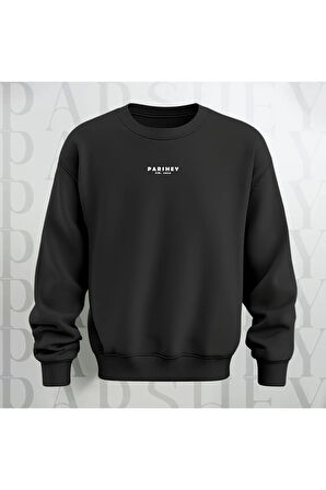 Merry Christmas Noel Baba Sırt Baskılı 3 İplik Şardonlu Oversize Bisiklet Yaka Sweatshirt