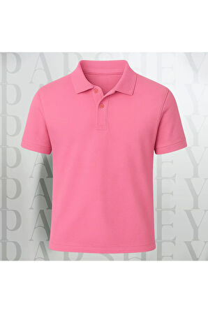 Regular Fit %100 Pamuk Polo Yaka Yarım Kollu Basic T-Shirt