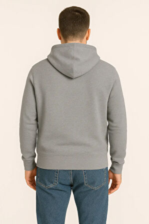 Erkek - Kadın Basic Kapüşonlu Sweatshirt - Oversize Rahat Kalıp Hoodie