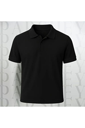 Regular Fit %100 Pamuk Polo Yaka Yarım Kollu Basic T-Shirt
