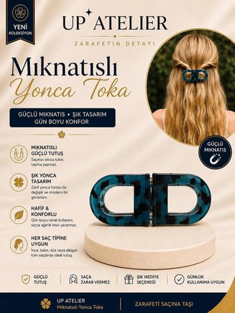 Mıknatıslı Kemik Lacivert Toka 7cm