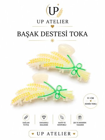 Başak Destesi Kemik Toka 11cm