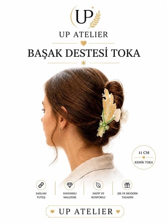 Başak Destesi Kemik Toka 11cm