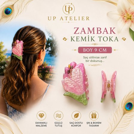 Sedefli Zambak Kemik Toka 9cm