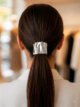 Trend Çelik Dalgalı Model Toka Silver Renk
