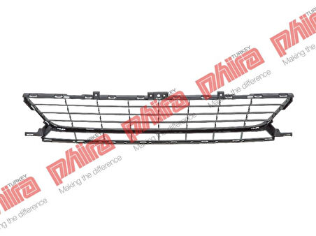 Renault Tampon İzgarası On Orta Siyah Megane III 14> - Phira Mg-14110