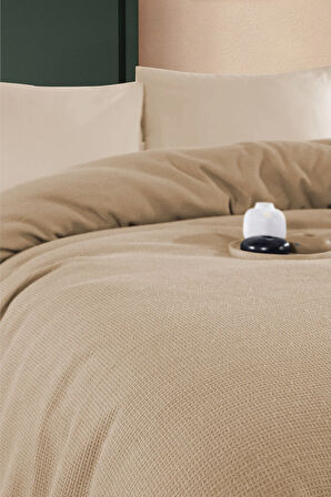 Renkli Gofret Desen Tek Kişilik Pike Yatak Örtüsü Otel Pike 160x230 cm