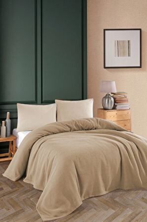 Renkli Gofret Desen Tek Kişilik Pike Yatak Örtüsü Otel Pike 160x230 cm