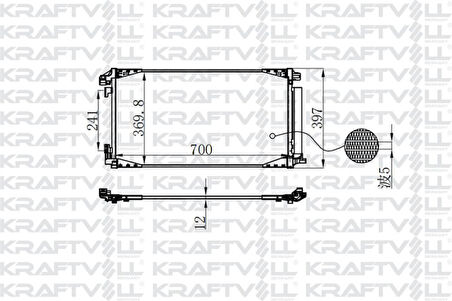 Toyota Klima Radyatoru Toyota Chr 1.2 2016-> - Kraftvoll 08060183