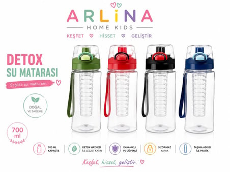 Detox Hazneli Su Matarası 700 ml
