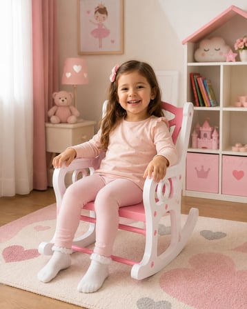 Eğlenceli Sallanan Çocuk Sandalyesi 0-3 Yaş Pembe