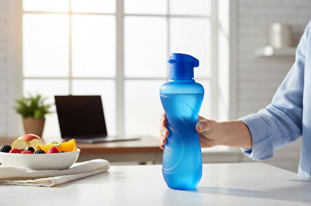 Titiz Waterfresh 750 ml Spor Matara - BPA İçermez, Taşınabilir Su Şişesi - Lacivert