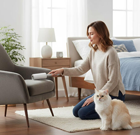 Titiz Rollo Yapışkanlı Tüy Toplayıcı Rulo - 60 yaprak - 2 Adet