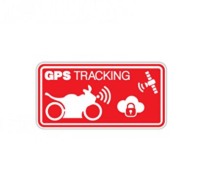 4 adet Gps Tracing Takip Etiketi Uyarı Yapıştırması 10cm  md8