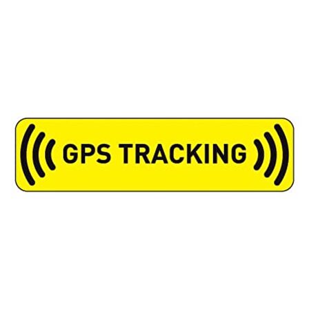 4 adet Gps Tracing Takip Etiketi Uyarı Yapıştırması 10cm  md4