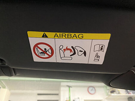 3 adet Airbag Güneşlik üzeri yapıştırma sticker model6