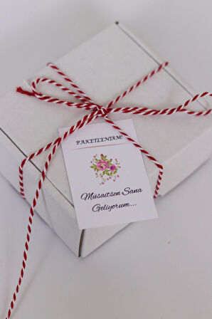 Paketlendim Müsaitsen Sana Geliyorum Teşekkür Kartı 5x7 cm 50 Adet