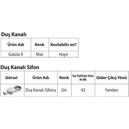 Hüppe Duş Kanalı 40 cm Galata X Mat Satine 47H0021000000007